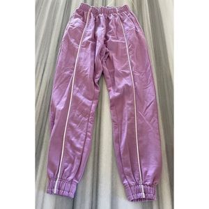 Purple Basic Sweat Pant Joggers S New